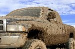 Mud covered truck