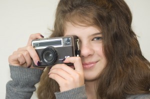 Girl with camera