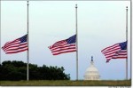3 Flags at half-staff